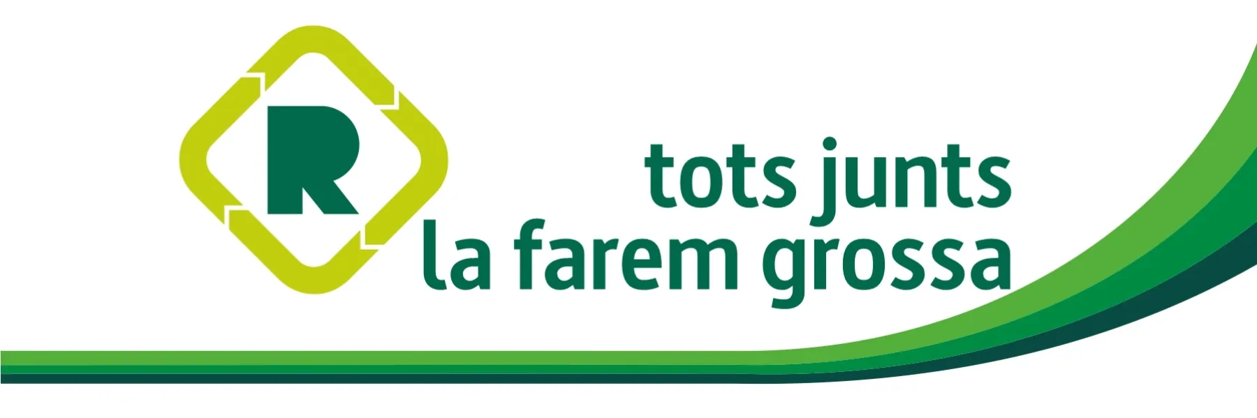 Tots junts la farem grossa Banner de la campanya de prevenció de residus Tots junts la farem grossa