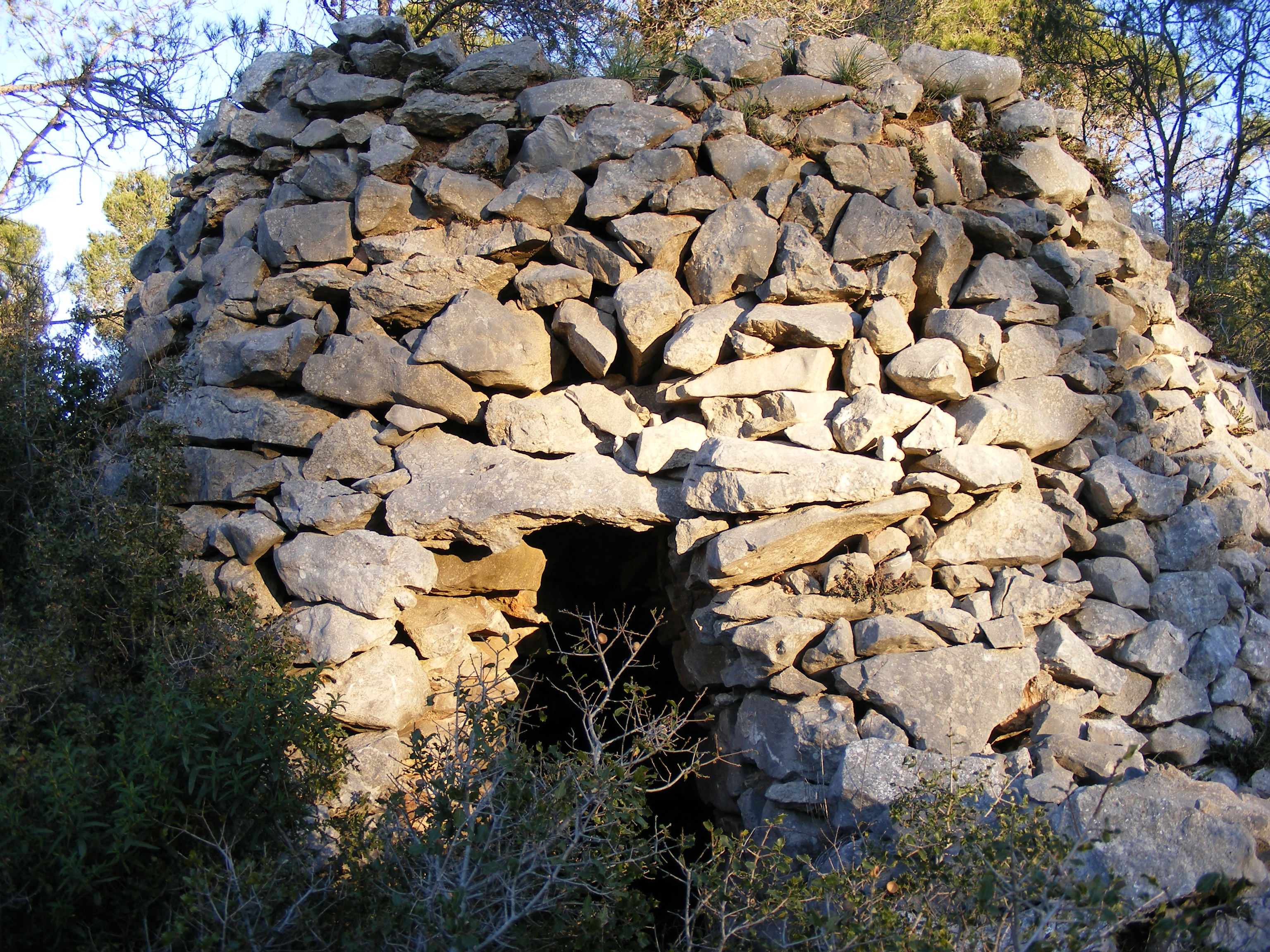 Barraca de Pedra Seca al Massís del Montgrí
