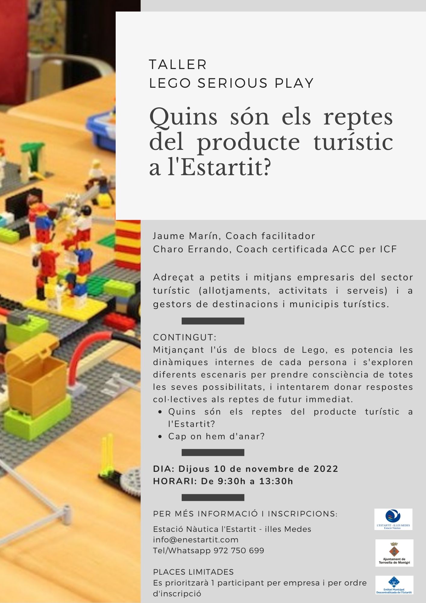 Taller lego serious play. Quins són els reptes del producte turístic?