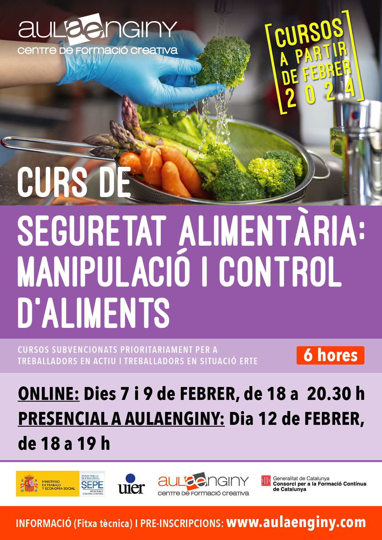 Cartell del curs de seguretat alimentària