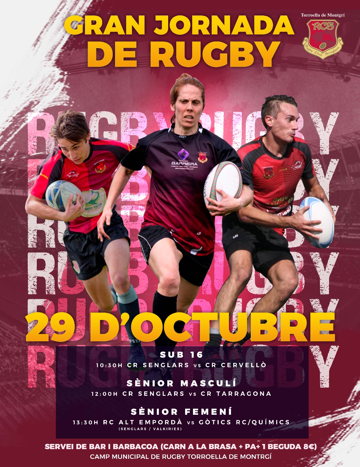 Cartell gran jornada de rugby