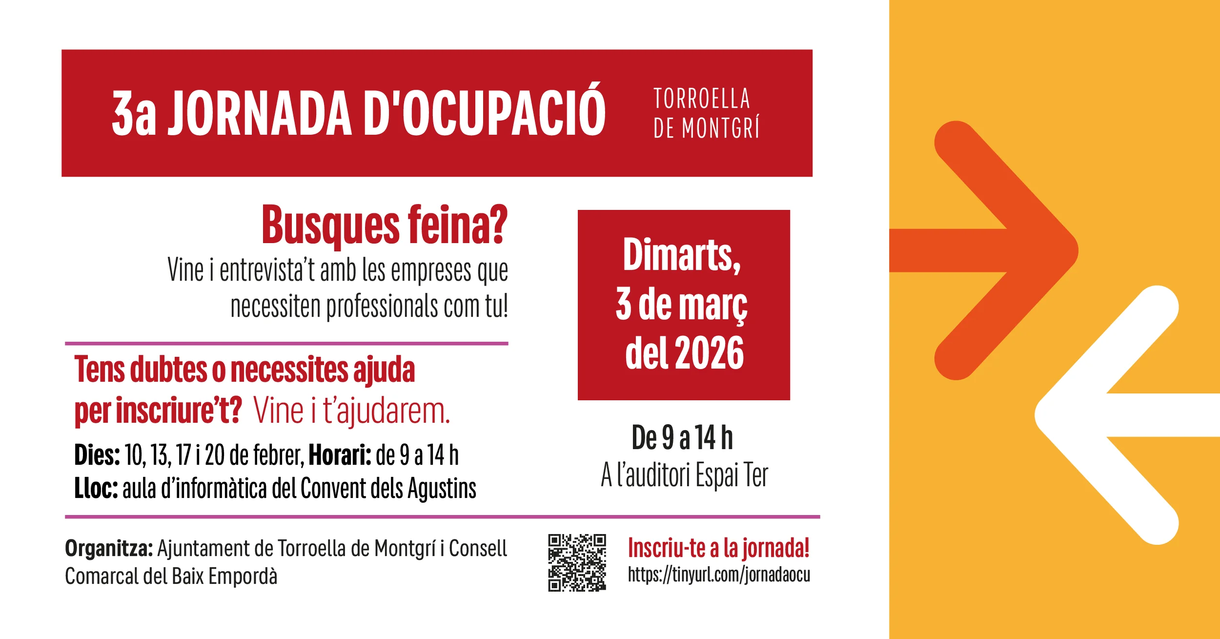 Cartell jornada ocupació