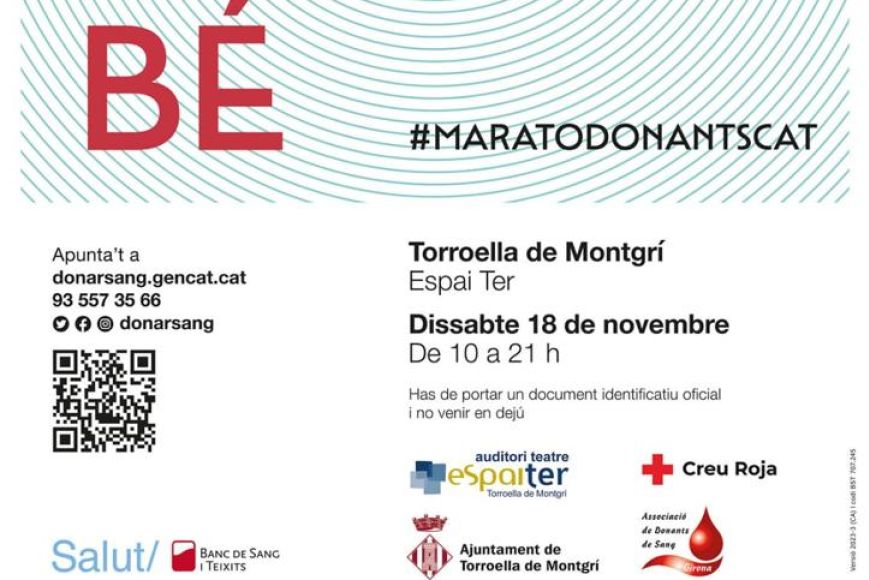 Marató Donants de sang Marató Donants de sang