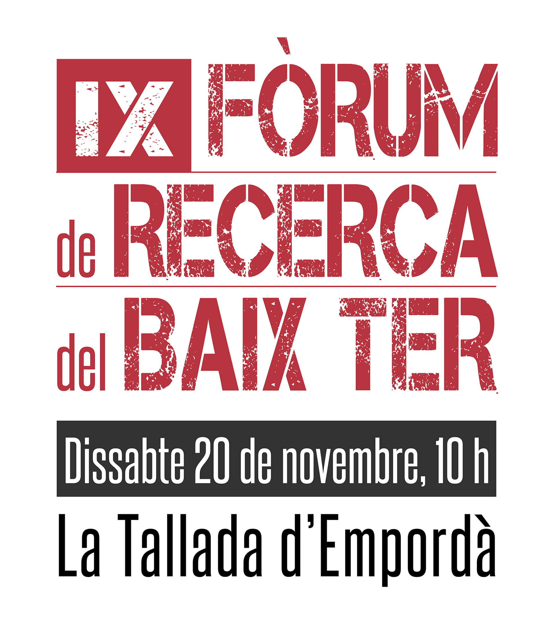 IX Fòrum de Recerca del Baix Ter