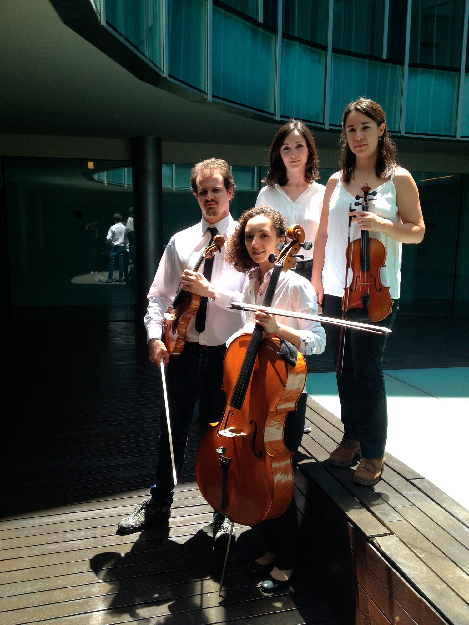 Trio Athenea i Gabriel Torner.