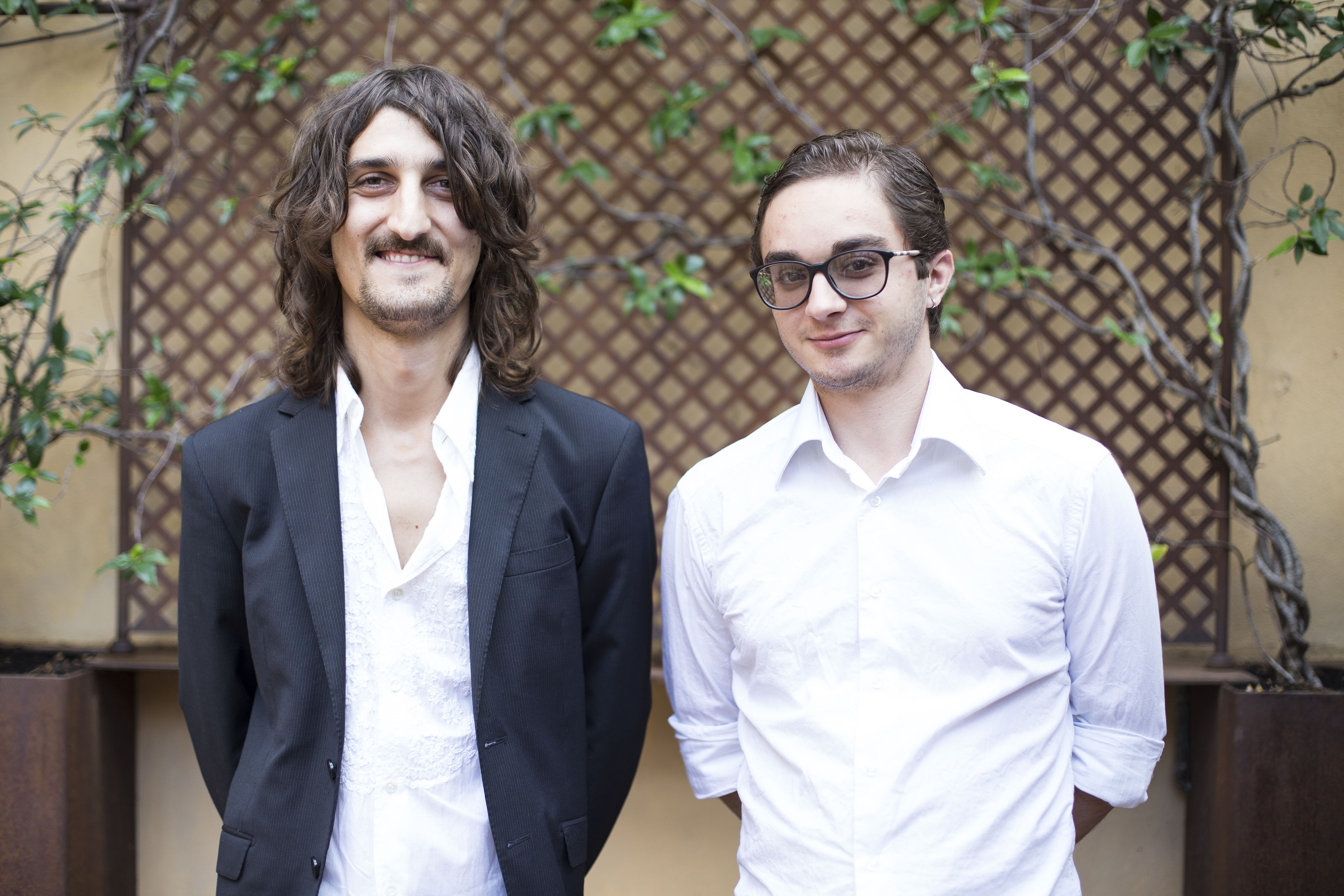 Jacopo Mezzanotti, a l'esquerra, i Yuri Storione.