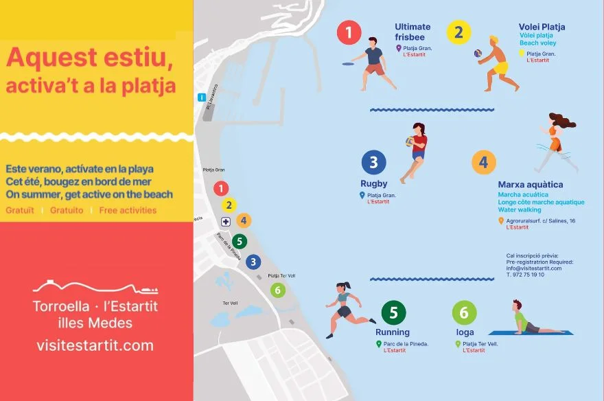 Activitats esportives gratuïtes a la platja de l'Estartit