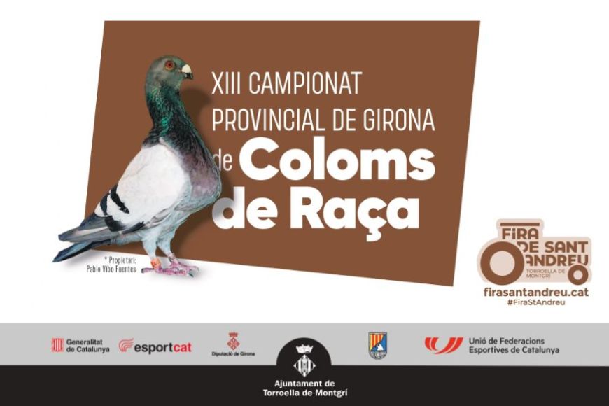 Cartell del Campionat de Coloms de Raça Cartell del Campionat de Coloms de Raça