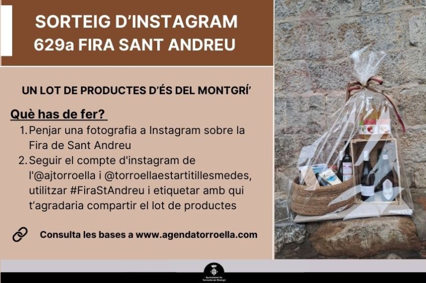 Sorteig d'Instagram de la Fira de Sant Andreu