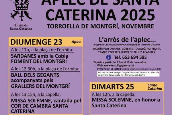 Aplec de Santa Caterina 2025 Torroella de Montgrí Aplec de Santa Caterina 2025 Torroella de Montgrí