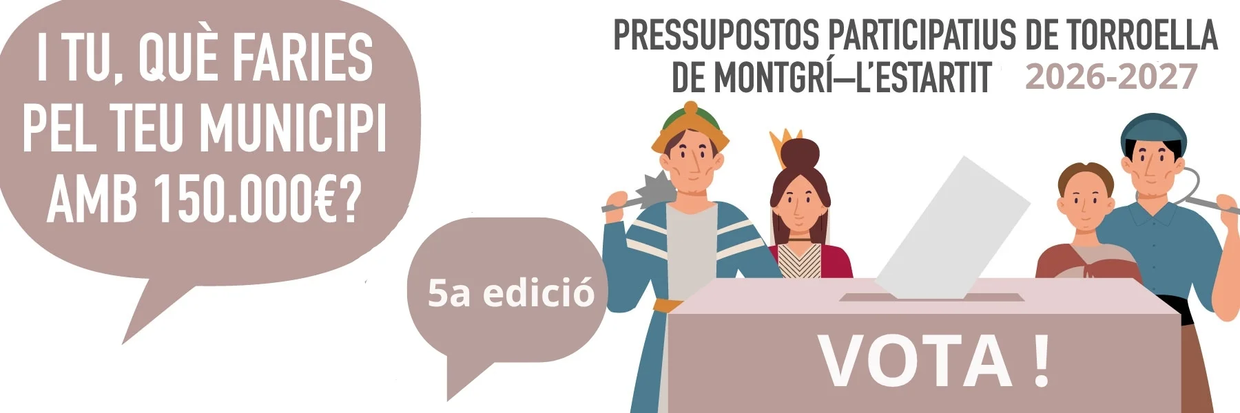 Votacions dels Pressupostos Participatius 2026 -2027