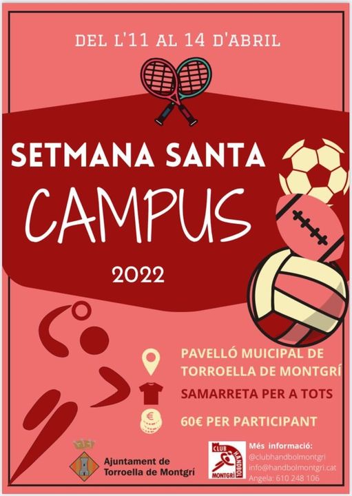 Campus d'handbol Setmana Santa 2022