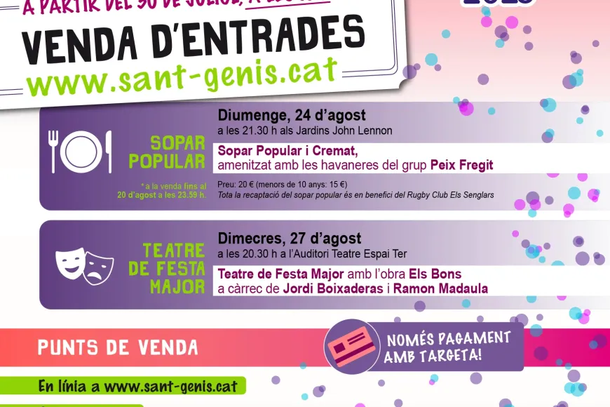 Venda d'entrades Sopar Popular 2025 Venda d'entrades Sopar Popular 2025