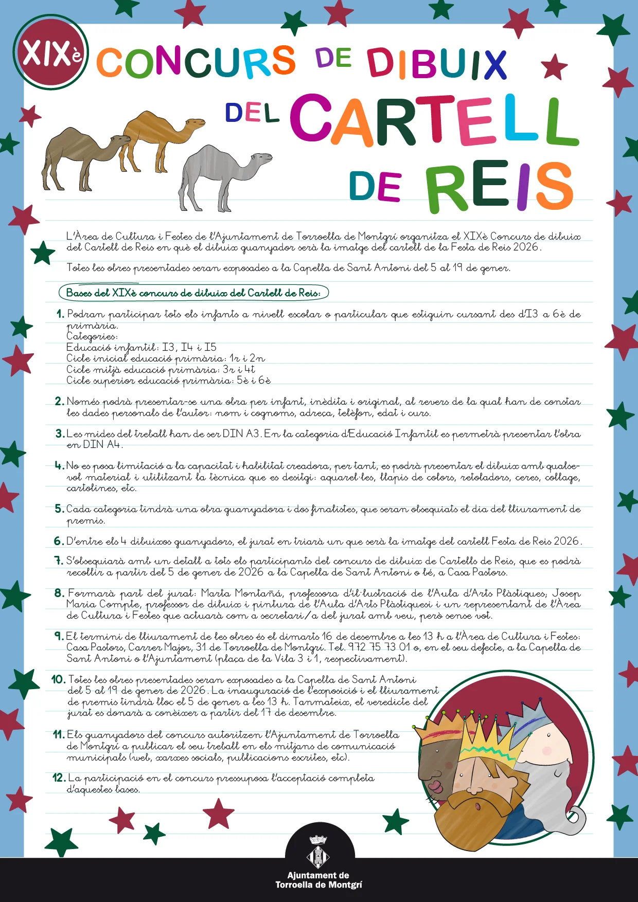 XIXè Concurs de dibuix del Cartell de Reis