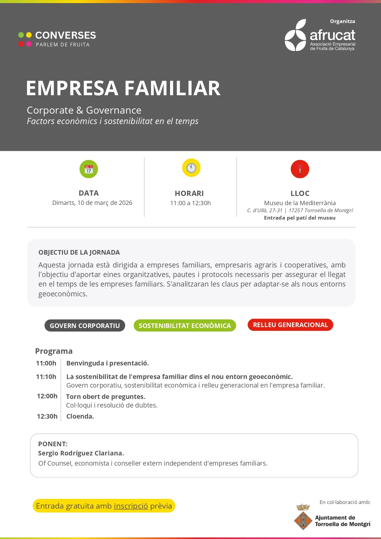 Converses AFRUCAT març 2026