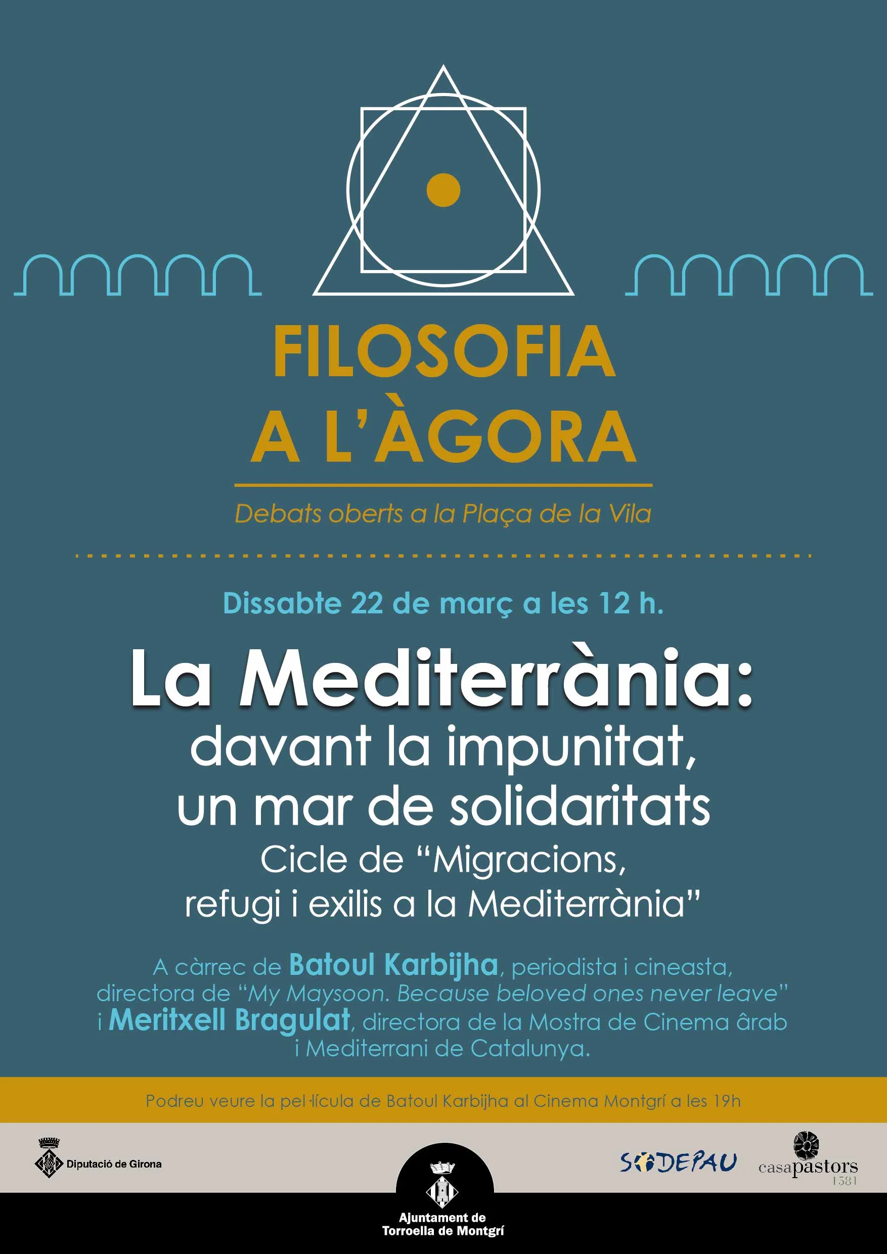 Filosofia a l'Àgora La Mediterrània: un mar de solidaritats