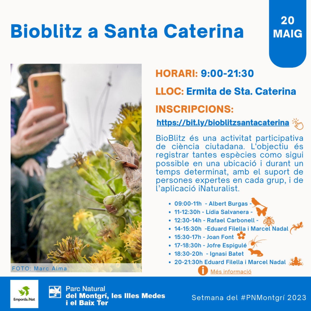 Cartell Bioblitz Santa Caterina