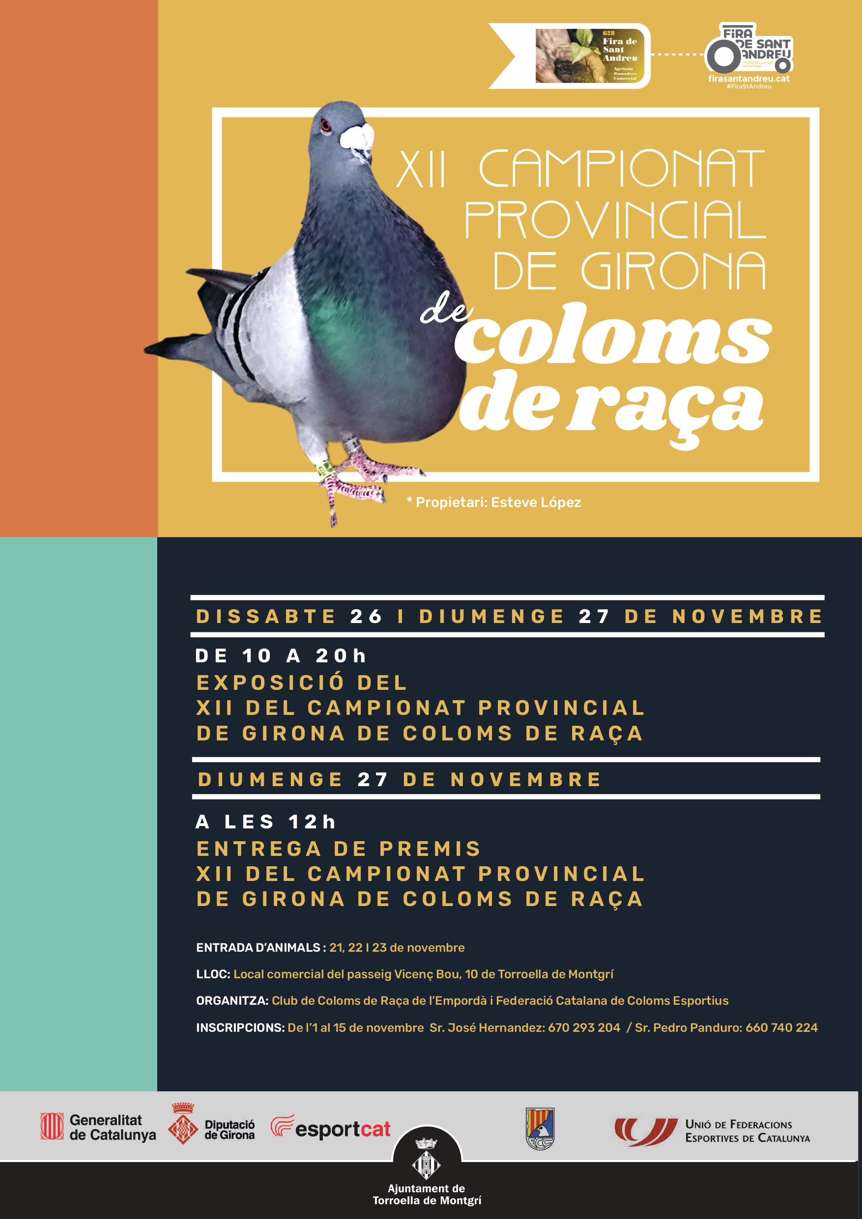 Cartell Campionat Coloms de raça