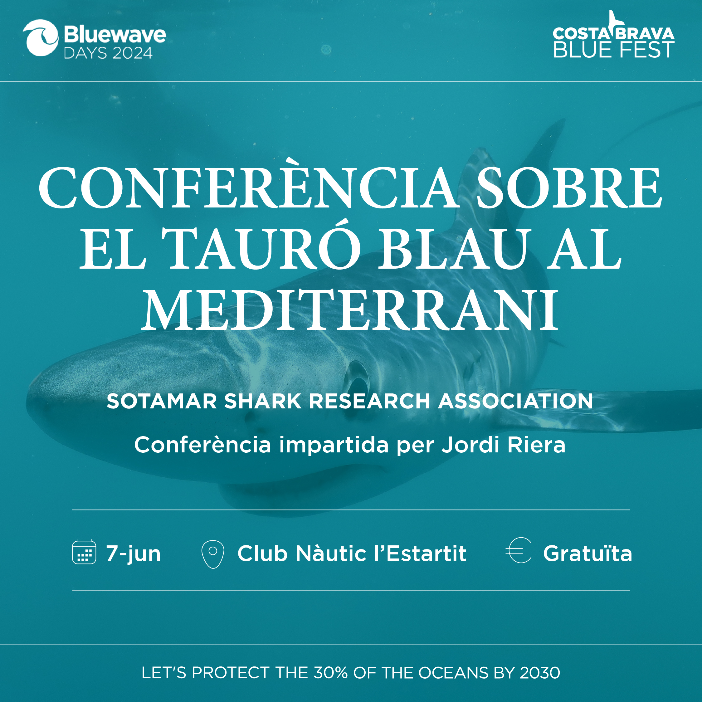 Cartell Tauró Blau Estartit