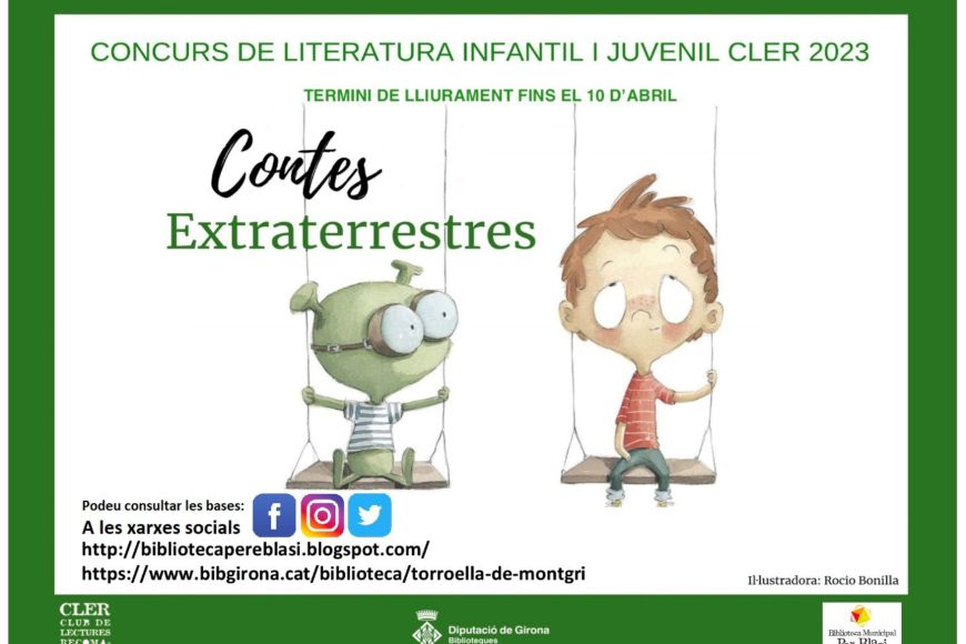 Cartell concurs literari 'Contes per extraterrestres' Cartell concurs literari 'Contes per extraterrestres'