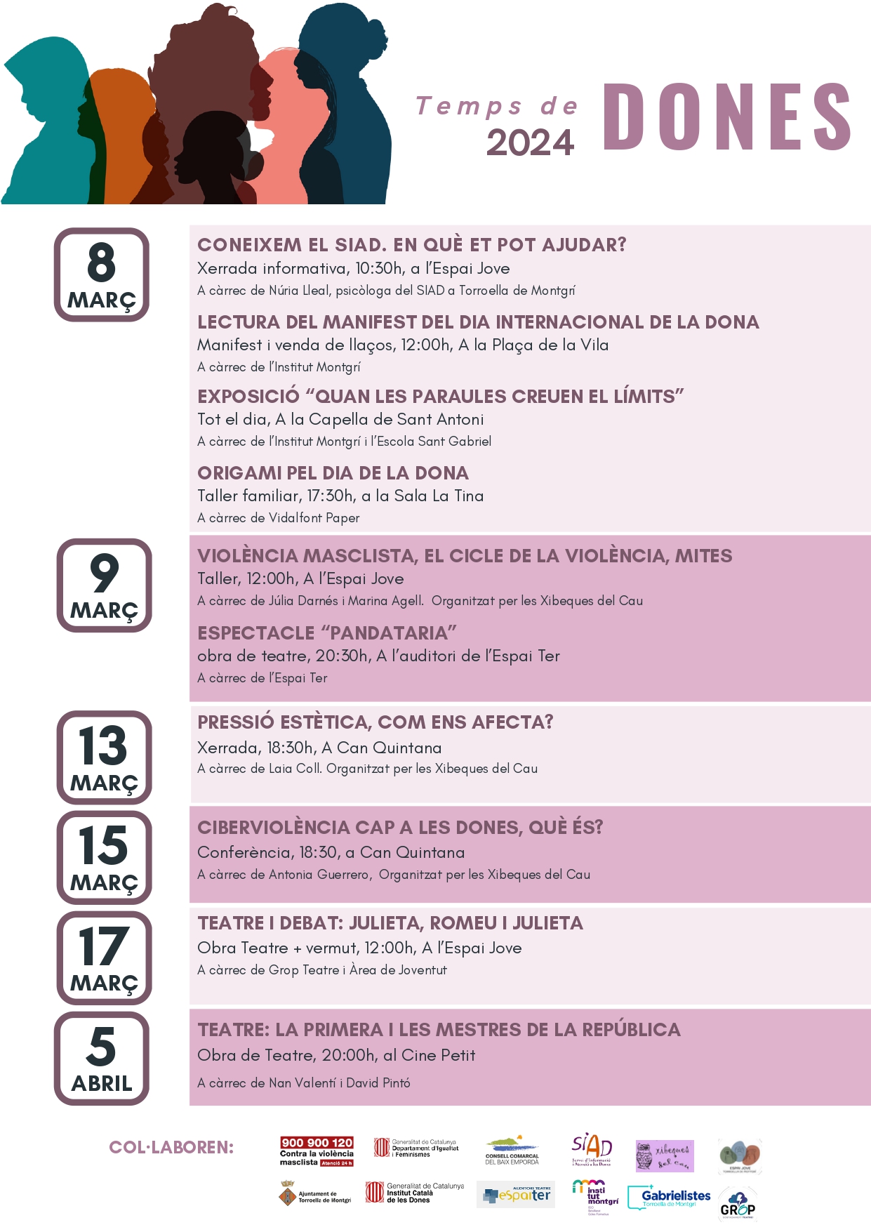 Cartell del dia de les Dones