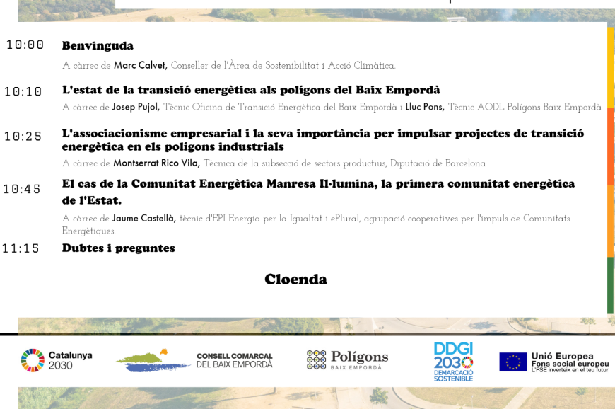 Jornada Transició Energètica Jornada Transició Energètica