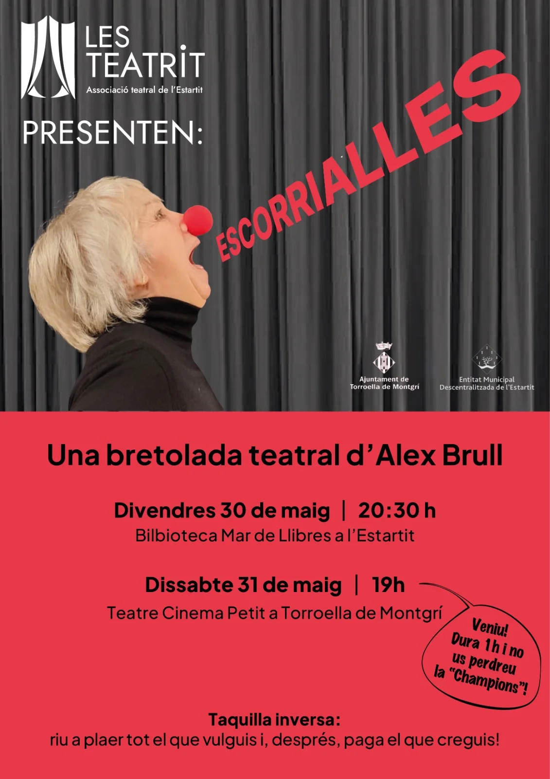 Obra de teatre Escorrialles Les Teatrit Torroella de Montgrí