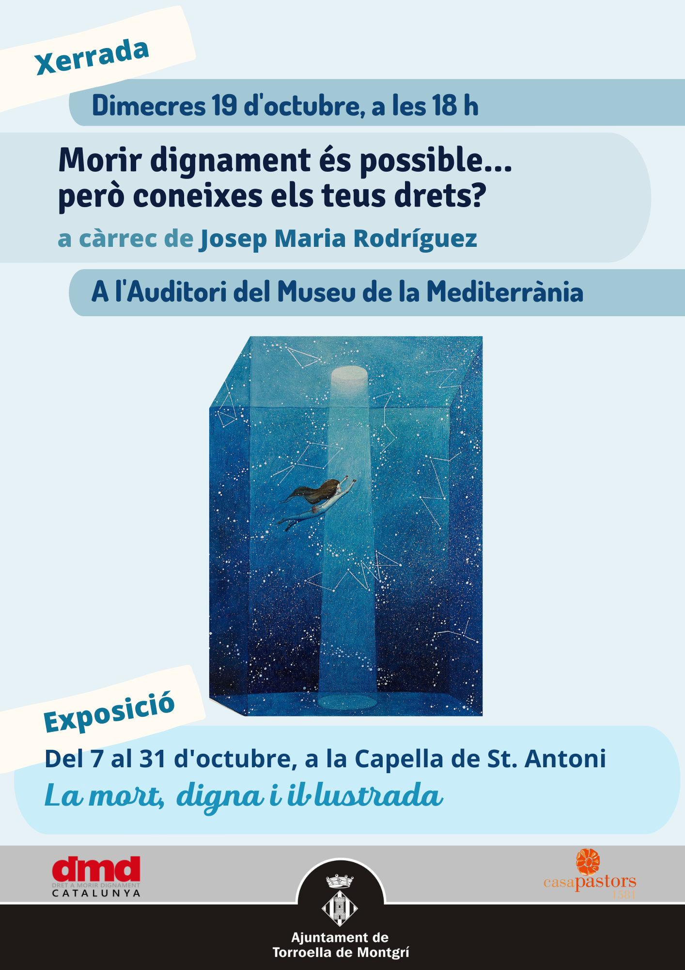 Cartell xerrada mort digne