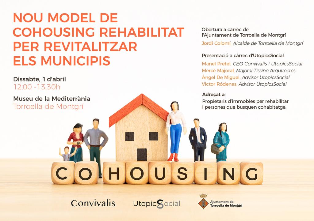 Cartell de la presentació del projecte de cohousing