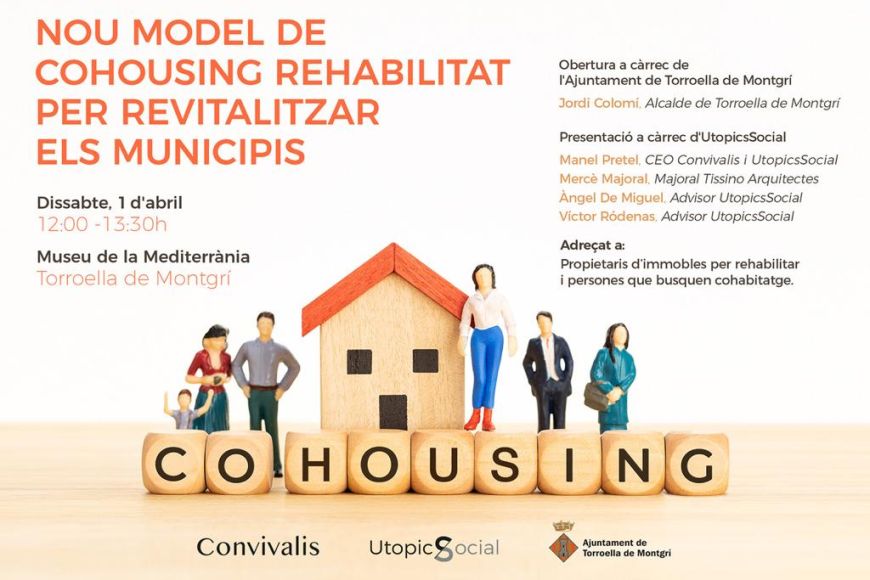 Cartell de la presentació del projecte de cohousing