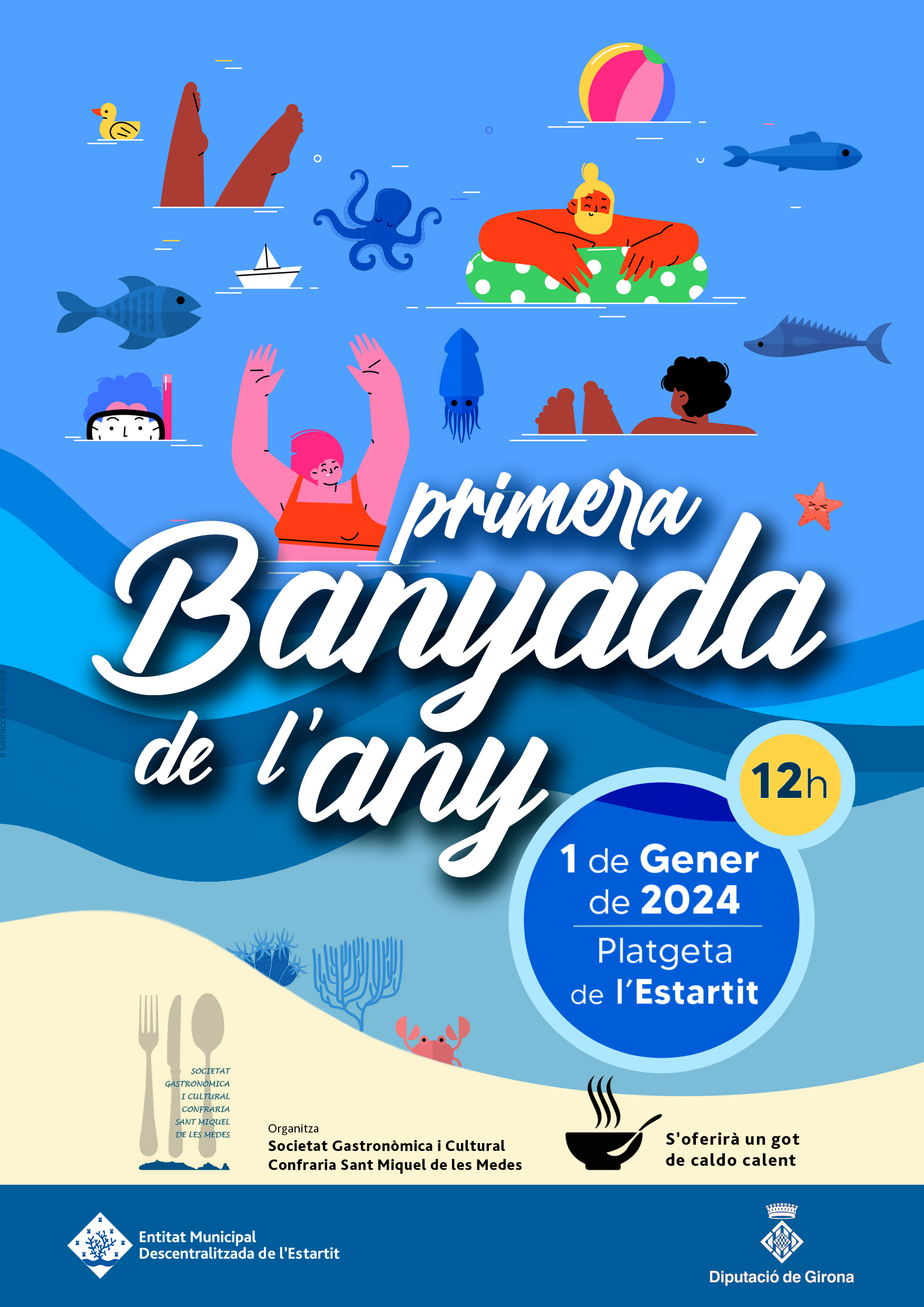 Cartell de la primera banyada de l'any