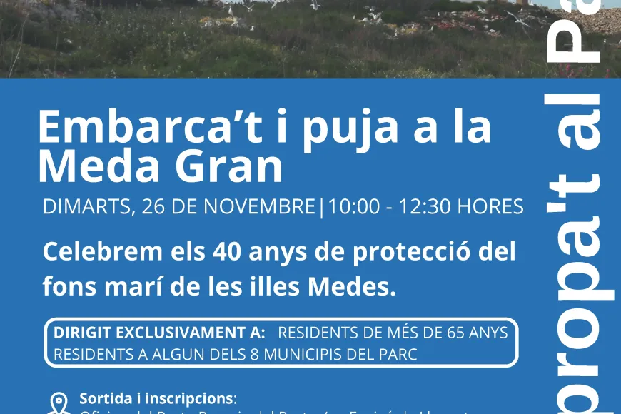 Cartell pujada a la Meda Gran Cartell pujada a la Meda Gran
