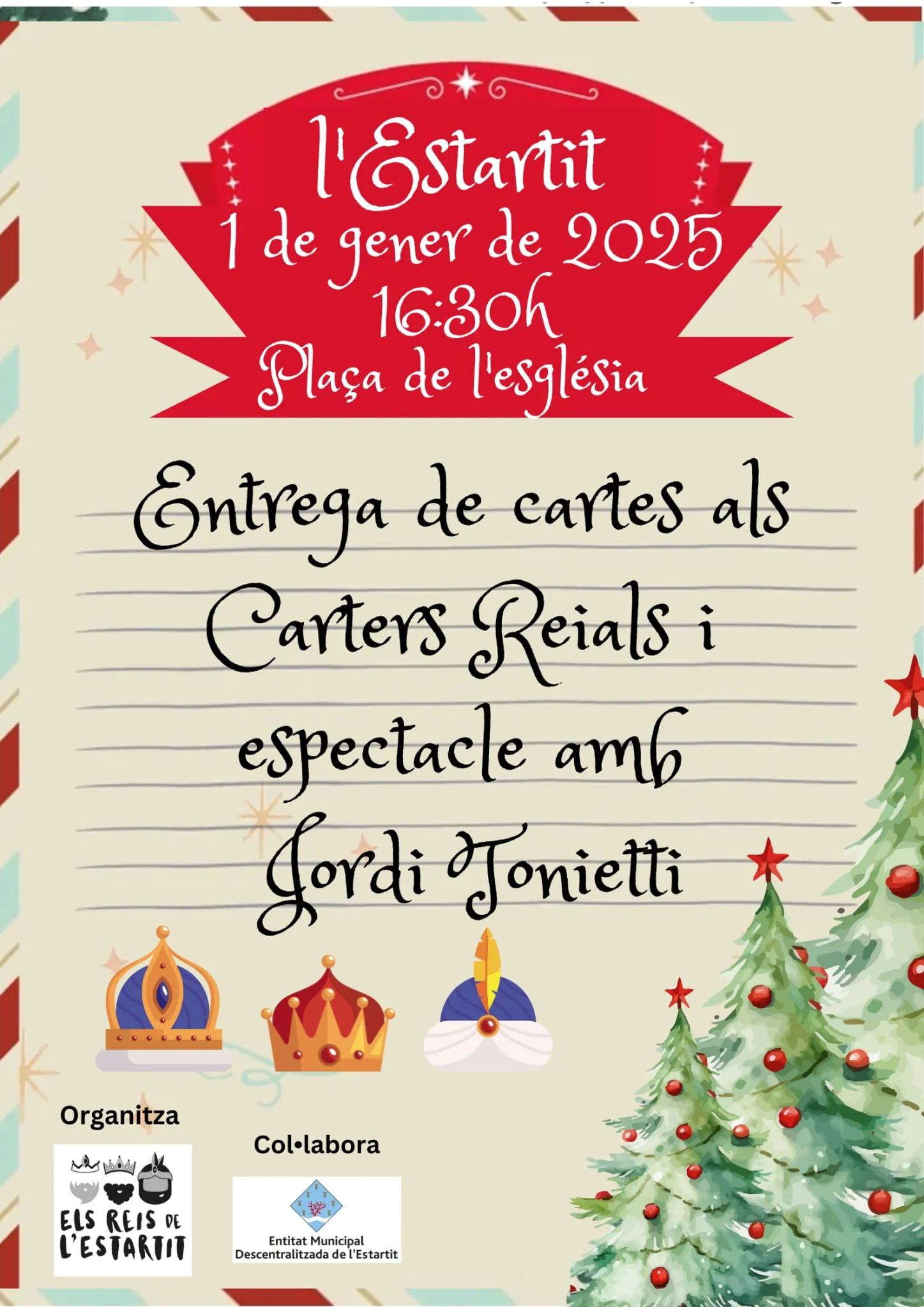 Recollida de cartes als Reis d'Orient