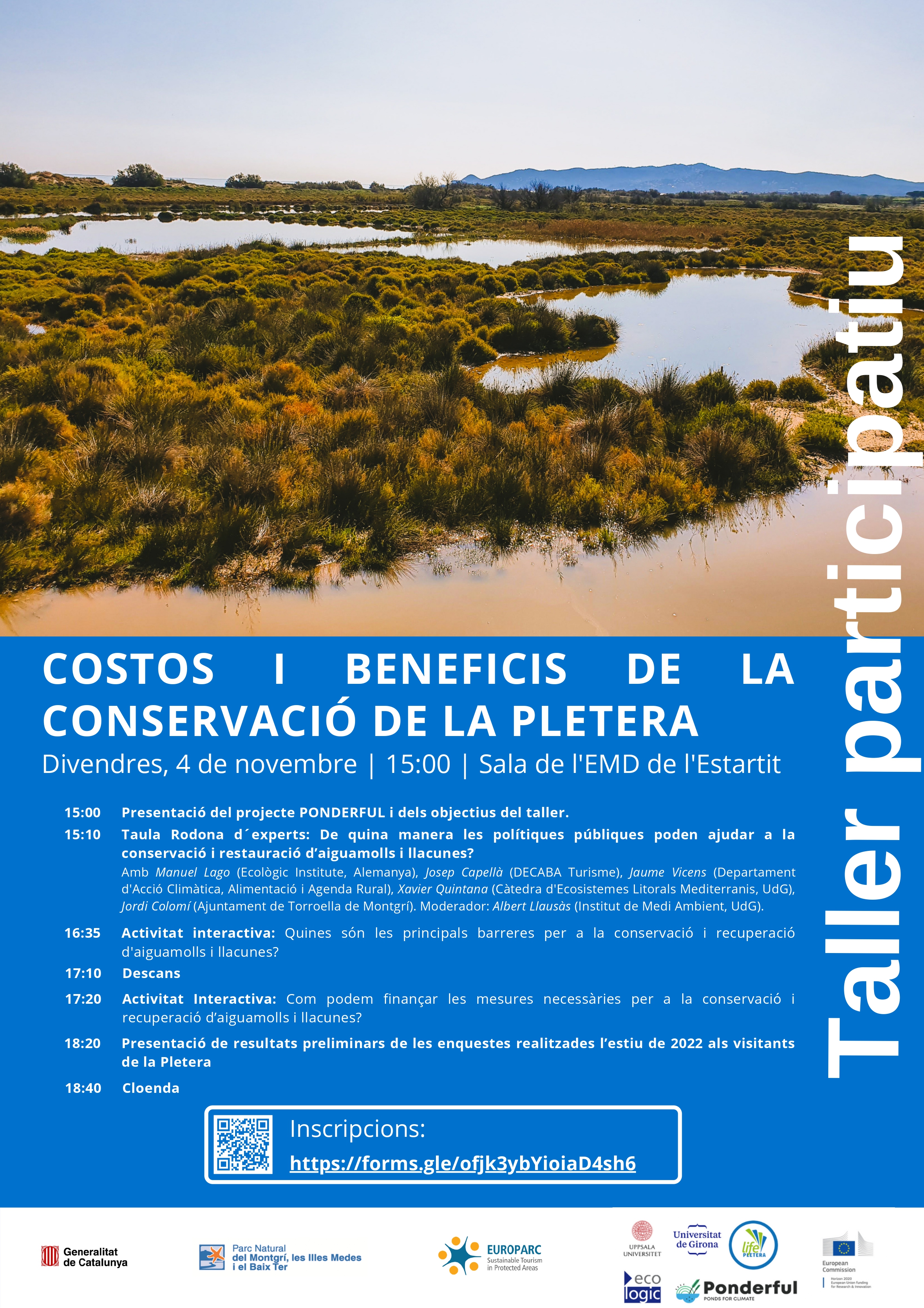 Taller Costos i Beneficis de la Conservació de la maresma