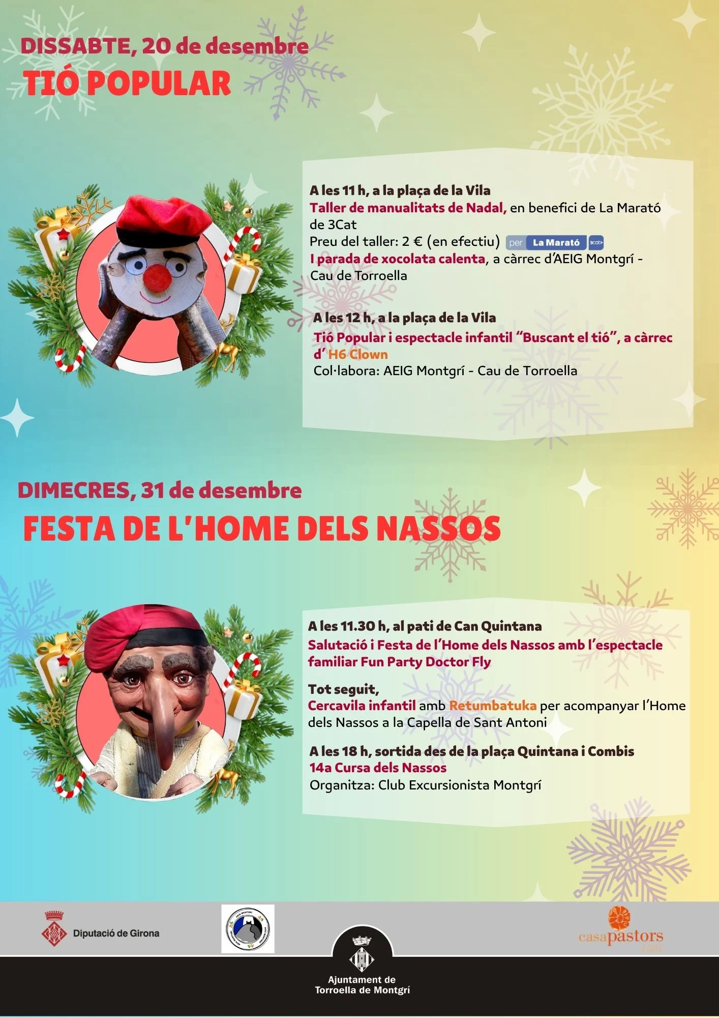 Tió Popular i Festa de l'Home dels Nassos 2025