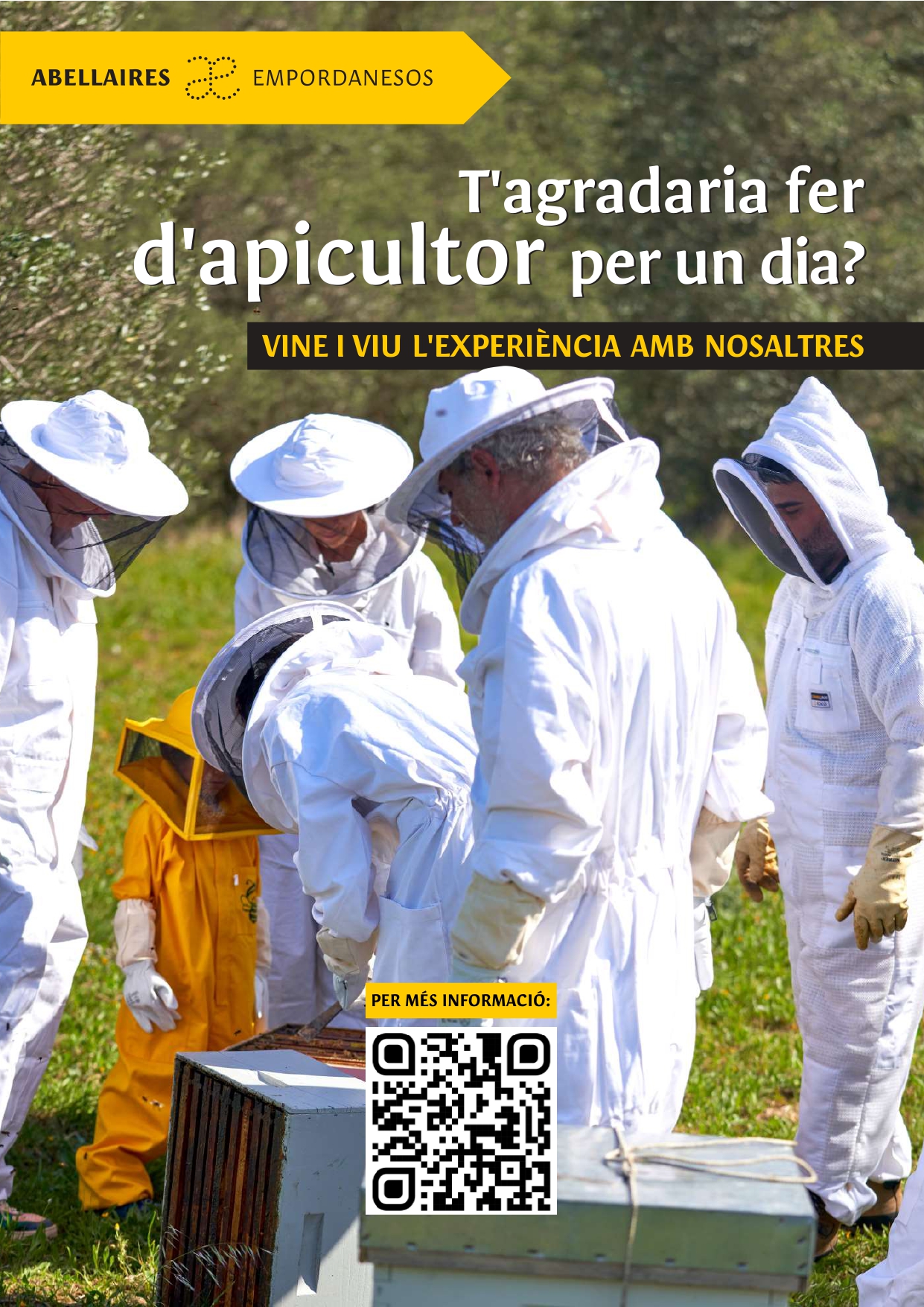 Cartell de l'activitat 'Fes apicultura per un dia'