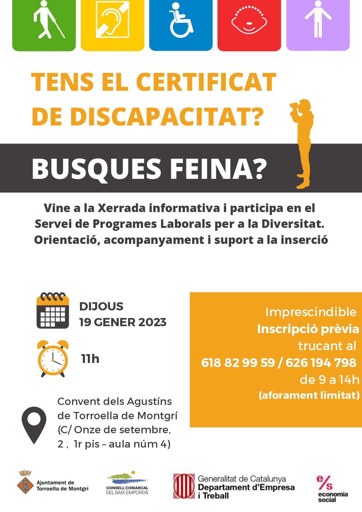 Xerrada oportunitats laborals per a discapacitats (Gen 23)
