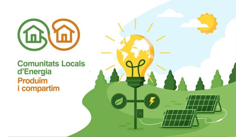 Inforgrafia que representa les comunitats energètiques locals