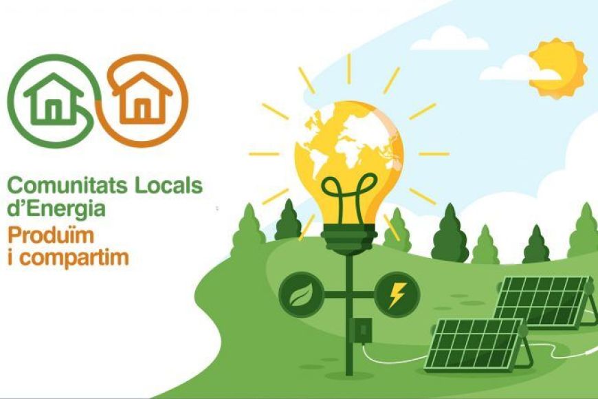 Inforgrafia que representa les comunitats energètiques locals