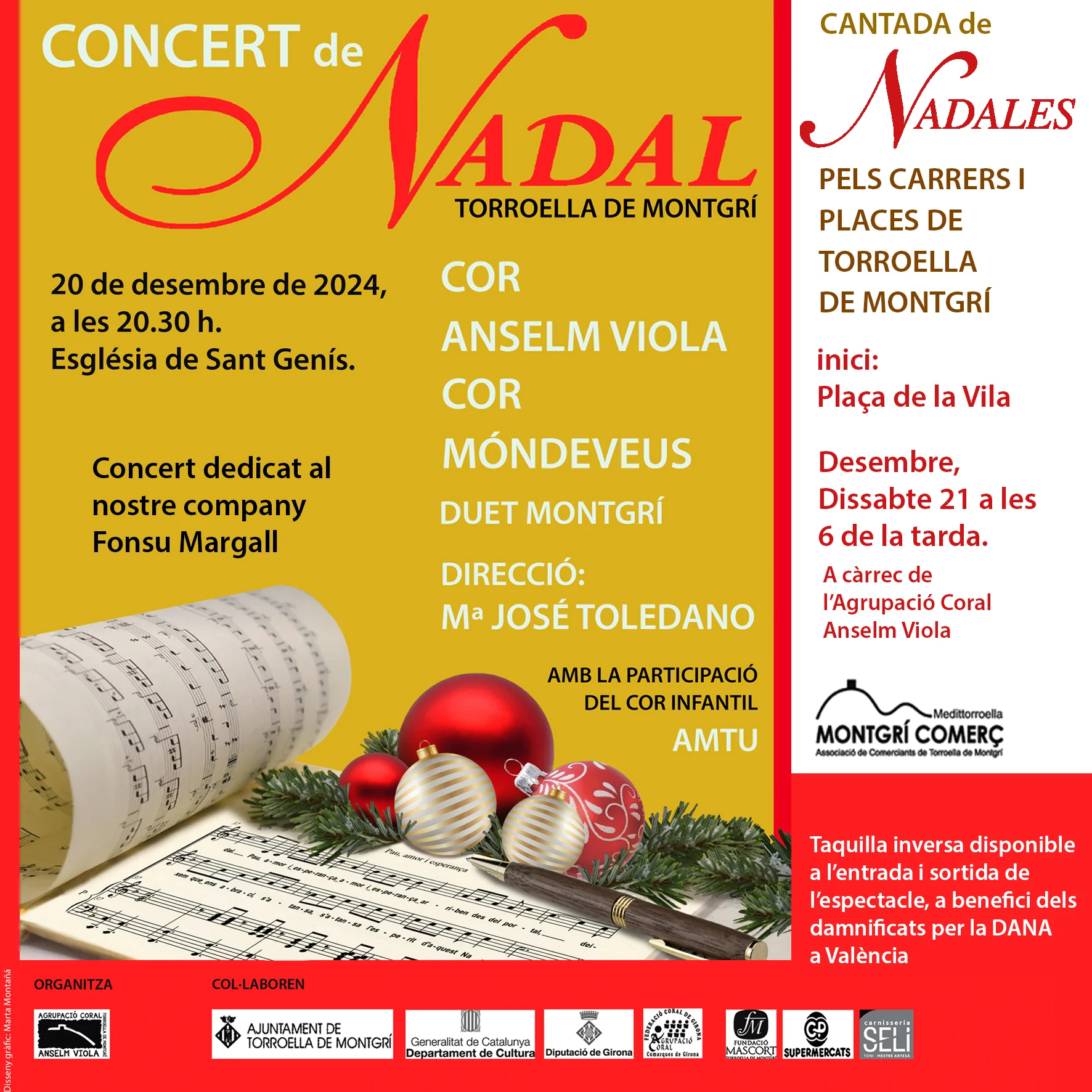 Concert de Nadal Agrupació Coral Anselm Viola
