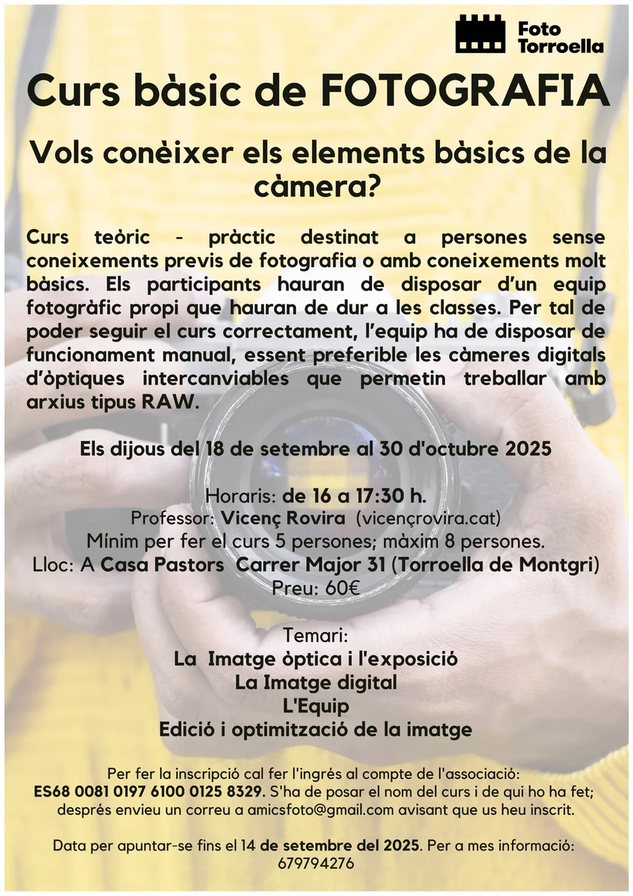 Curs bàsic de fotografia