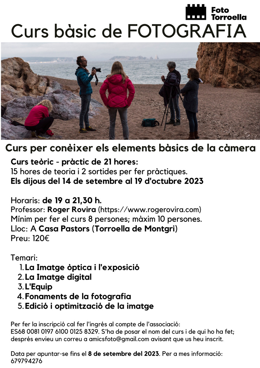 Curs Fotografia bàsic. Setembre 202