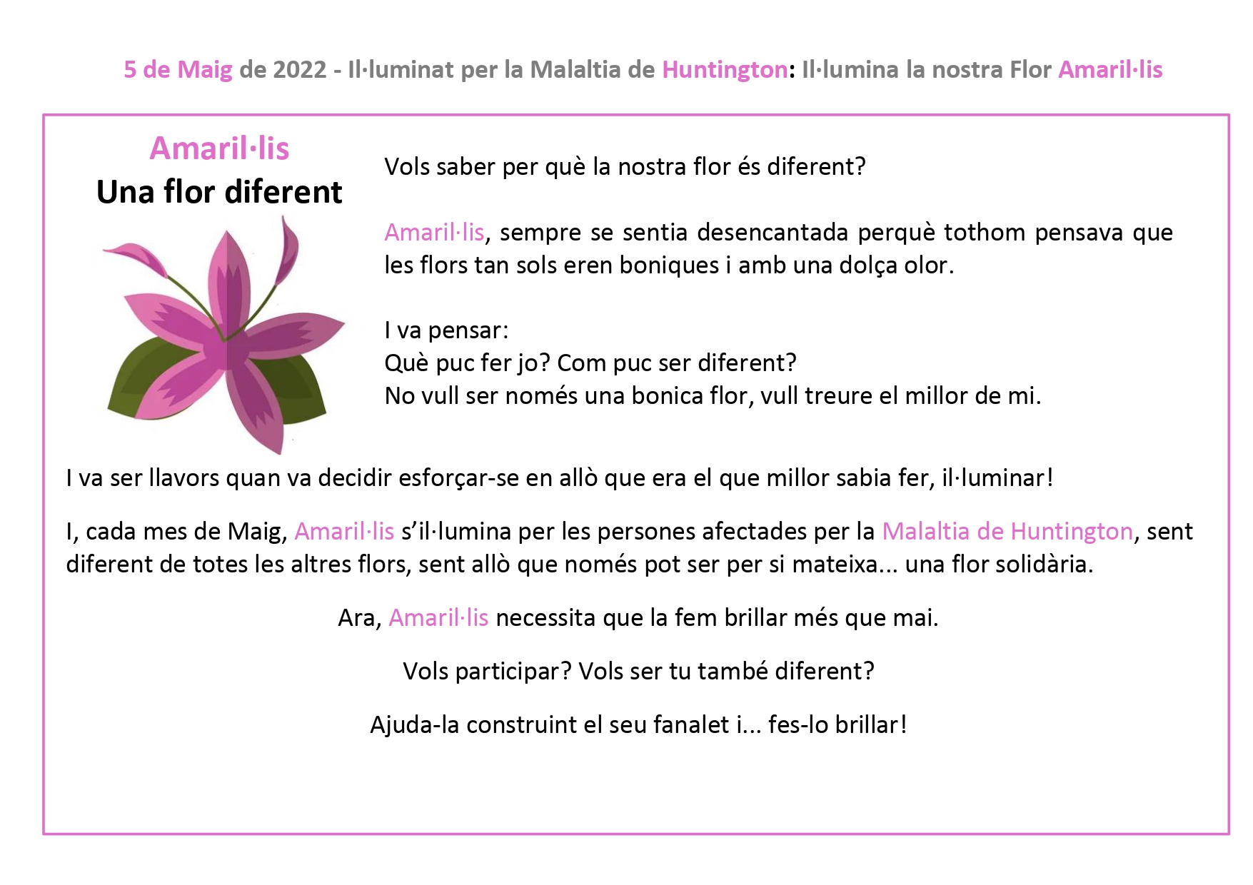 Explicació Símbol de la malaltia de Huntington