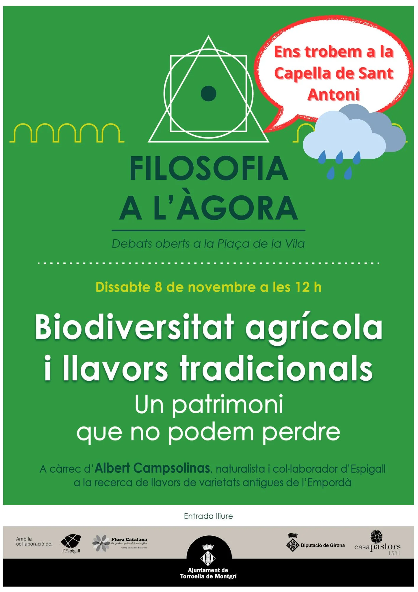 Filosofia a l'Àgora - Biodiversitat agrícola i llavors tradicionals