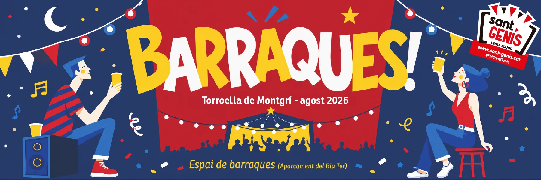 Cartell de Barraques de la Festa Major de Sant Genís 2026