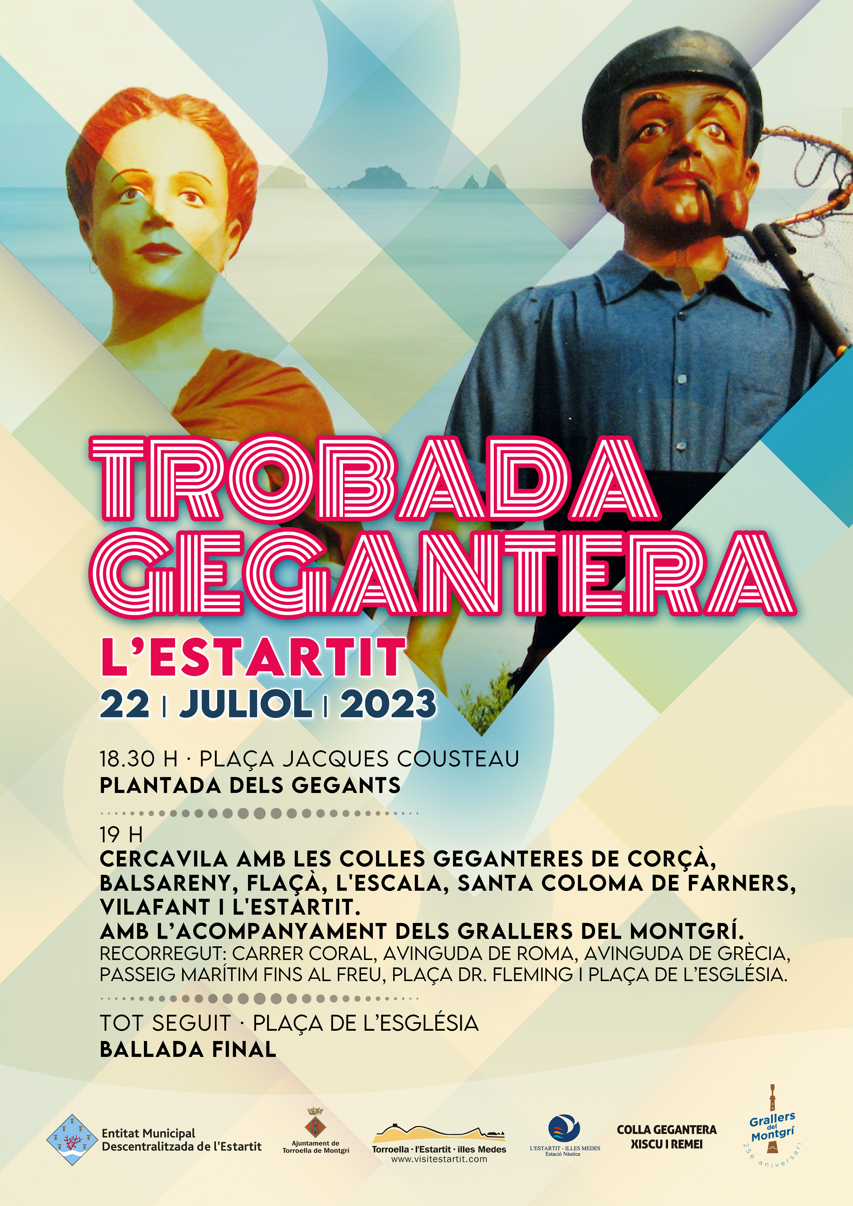 Cartell de la trobada gegantera de l'Estartit
