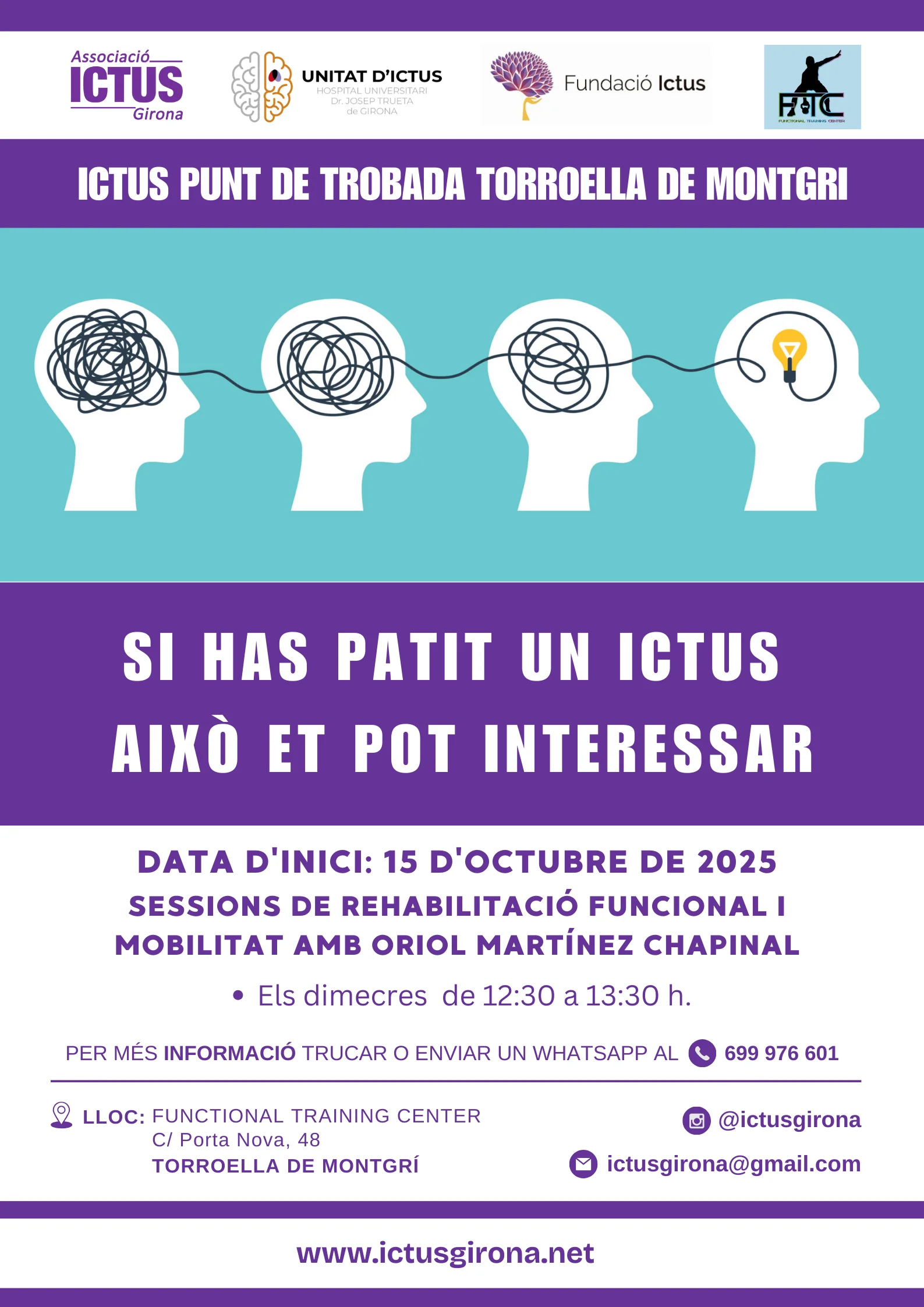 Sessions rehabilitació ictus a Torroella de Montgrí