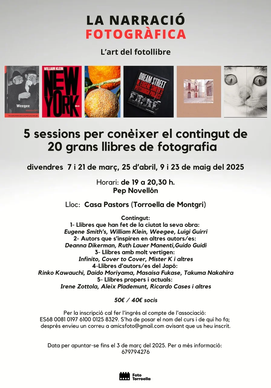 Curs fotografia La narració fotogràfica