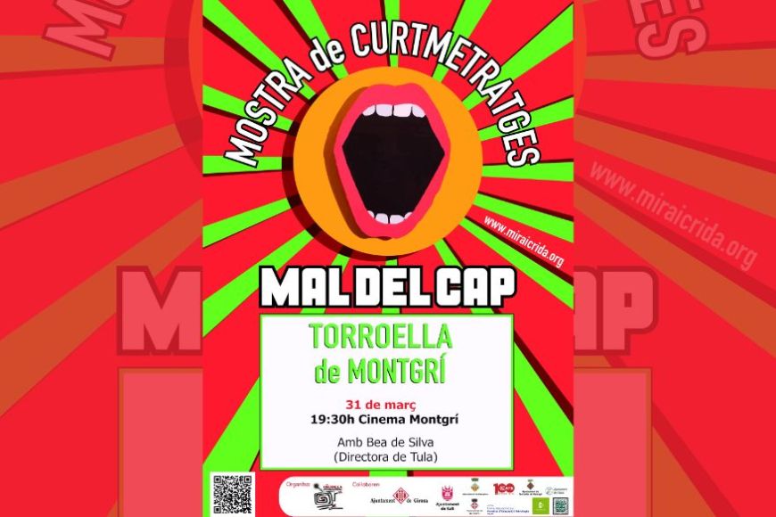 Cartell de la mostra de curtmetratges Mal del Cap Cartell de la mostra de curtmetratges Mal del Cap
