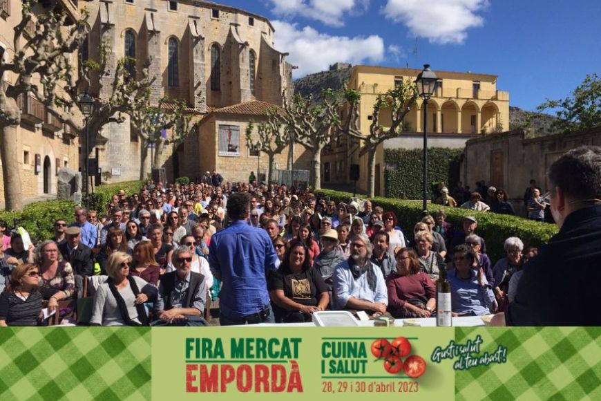 Un dels showcookings de la Fira Empordà Cuina i Salut Un dels showcookings de la Fira Empordà Cuina i Salut